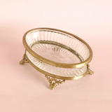 bathware Vesper Brass & Glass Soap Dish