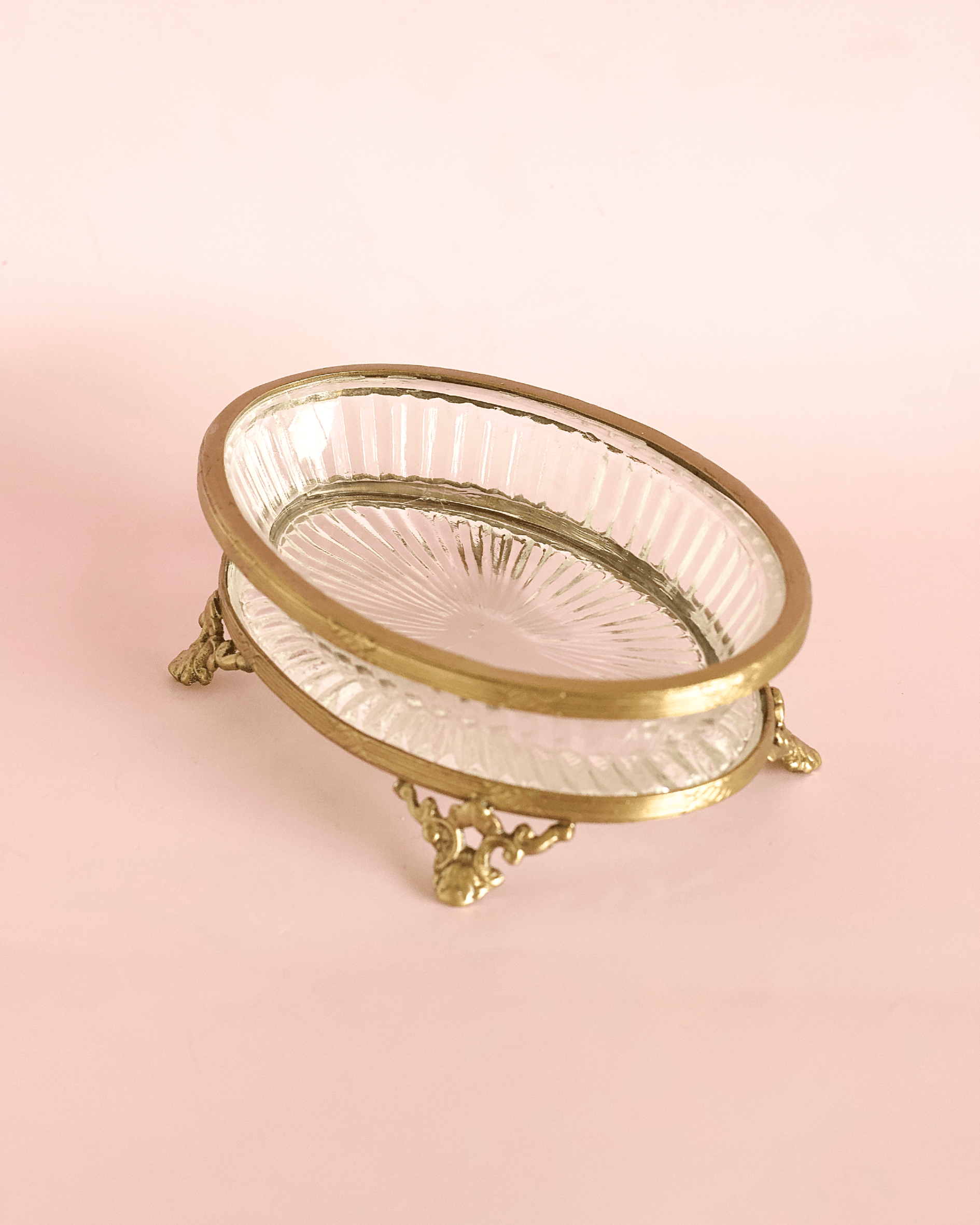 bathware Vesper Brass & Glass Soap Dish