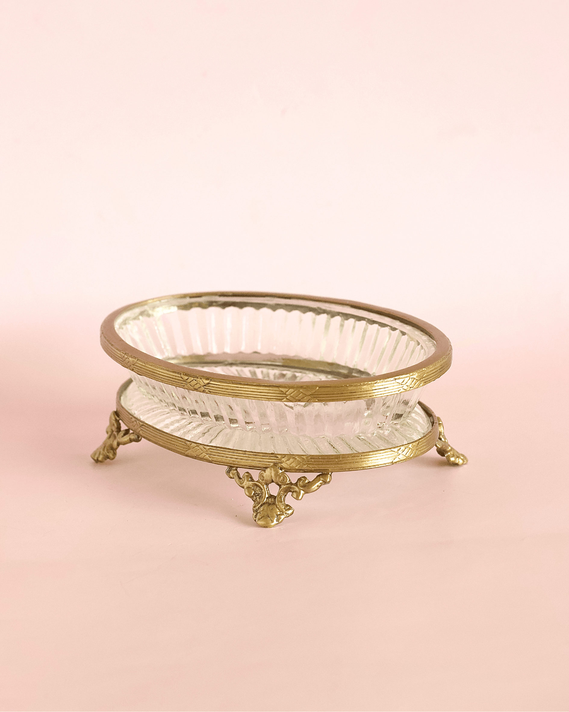 bathware Vesper Brass & Glass Soap Dish