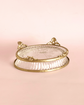 bathware Vesper Brass & Glass Soap Dish
