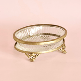 bathware Vesper Brass & Glass Soap Dish