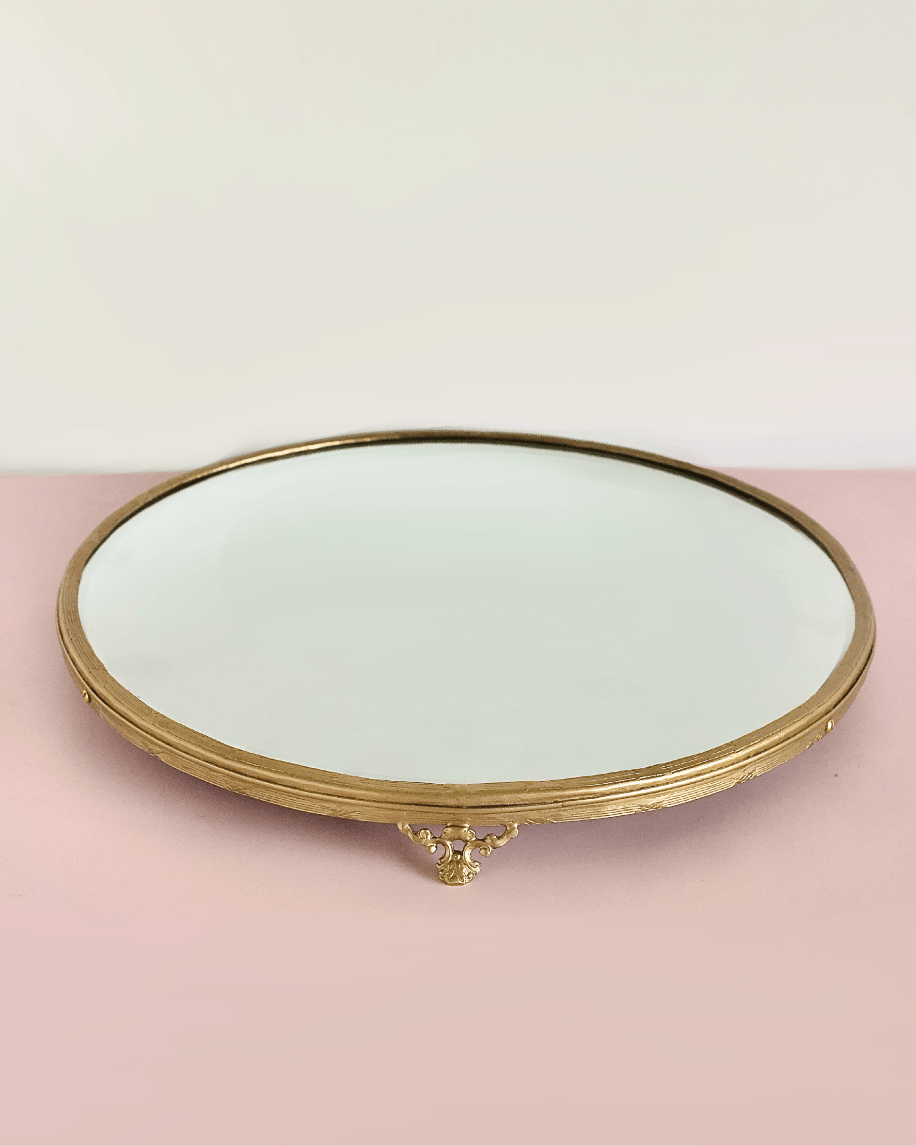 bathware Vesper Brass & Glass Tray