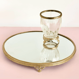 bathware Vesper Brass & Glass Tray