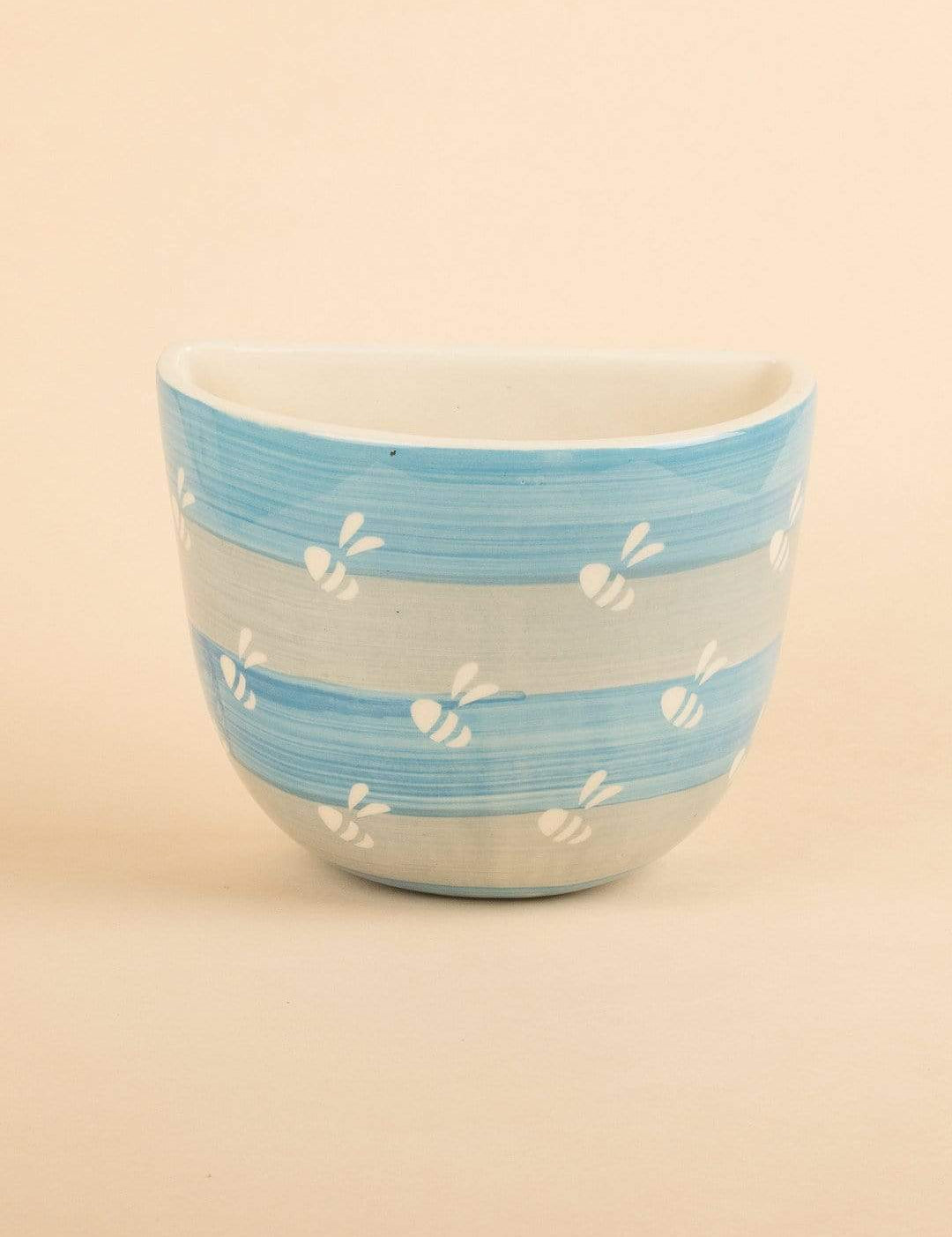 Bees Knees Wall Planter- Cerrulean Blue