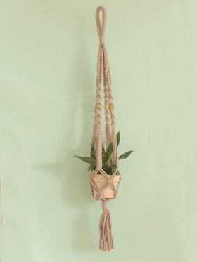 Bell Flowers Macrame Planter Holder