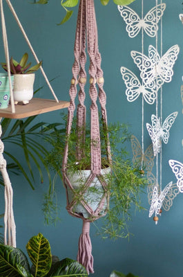 Bell Flowers Macrame Planter Holder