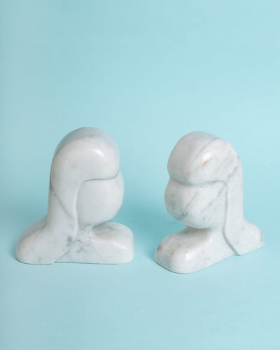 Bella Marble Stone Bookends - Set of 2