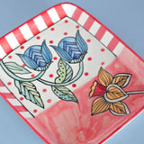 Bella's Blue Bells Square Plates - Set of 2