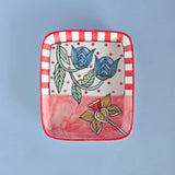 Bella's Blue Bells Square Plates - Set of 2