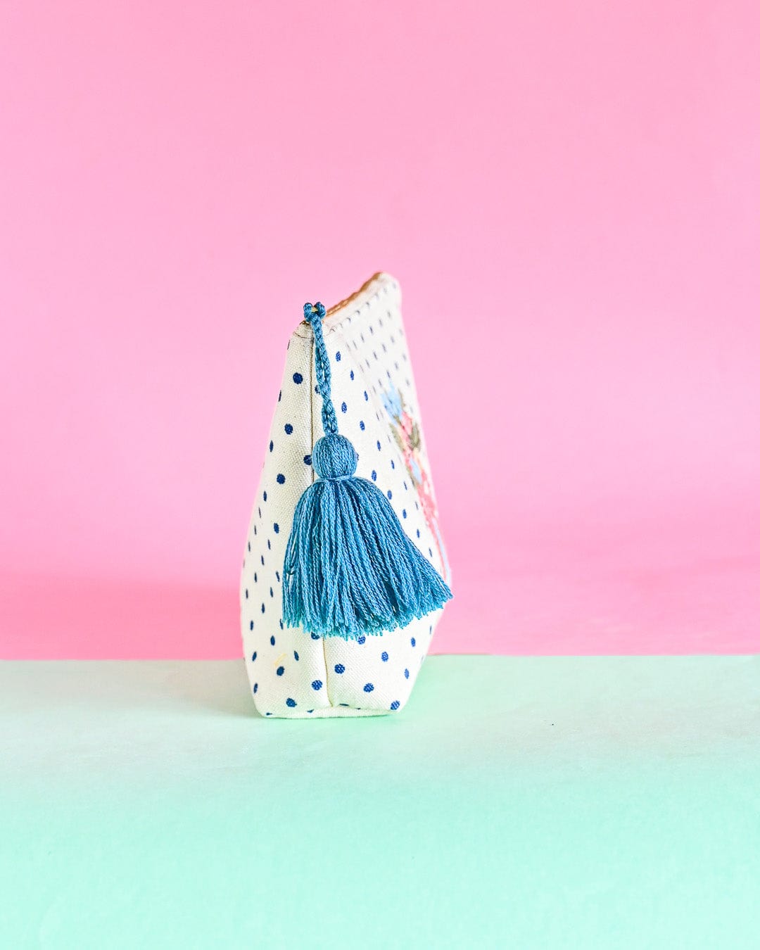 Belle Fleur Embroidered Pouch