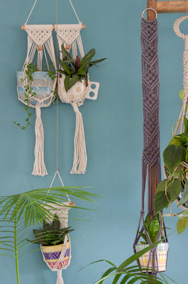 Besides You Macrame Knotted Planter Hanging