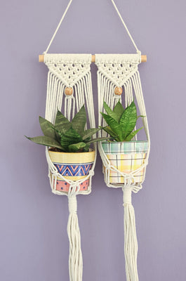 Besides You Macrame Knotted Planter Hanging