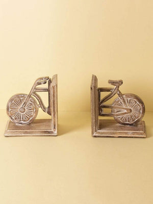 Bicycle Wooden Bookends