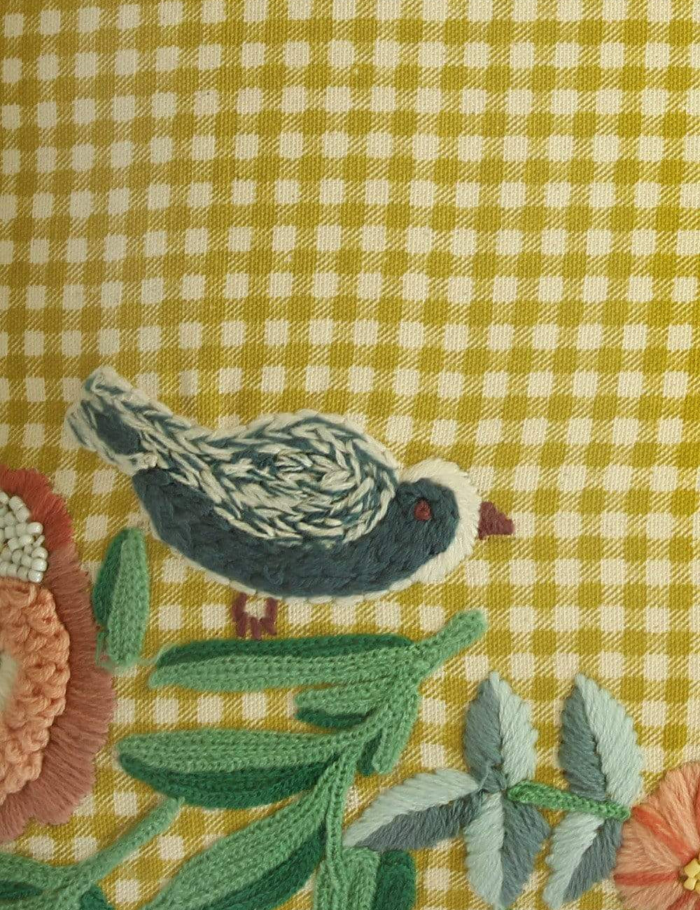 Birdie Checks Cushion Cover