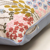 Birdie Feeder Embroidered Cushion Cover