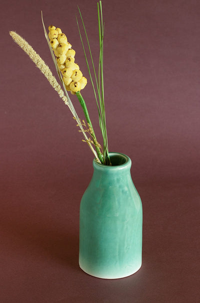 Bisque Ceramic Bottle Vase- Medium