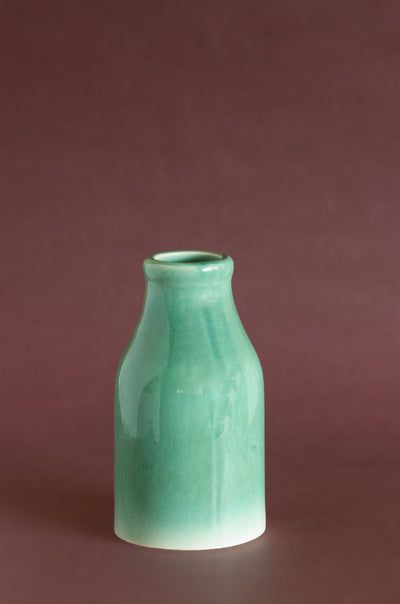 Bisque Ceramic Bottle Vase- Medium