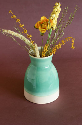 Bisque Ceramic Flower Vase