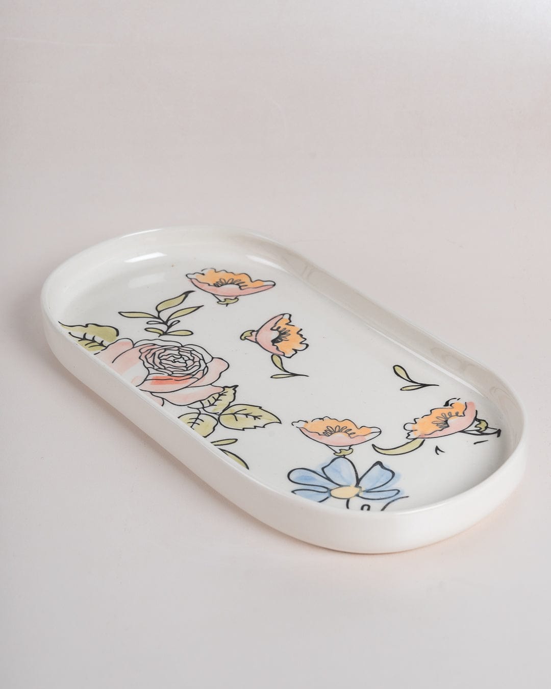 Bliss Handpainted Ceramic Platter