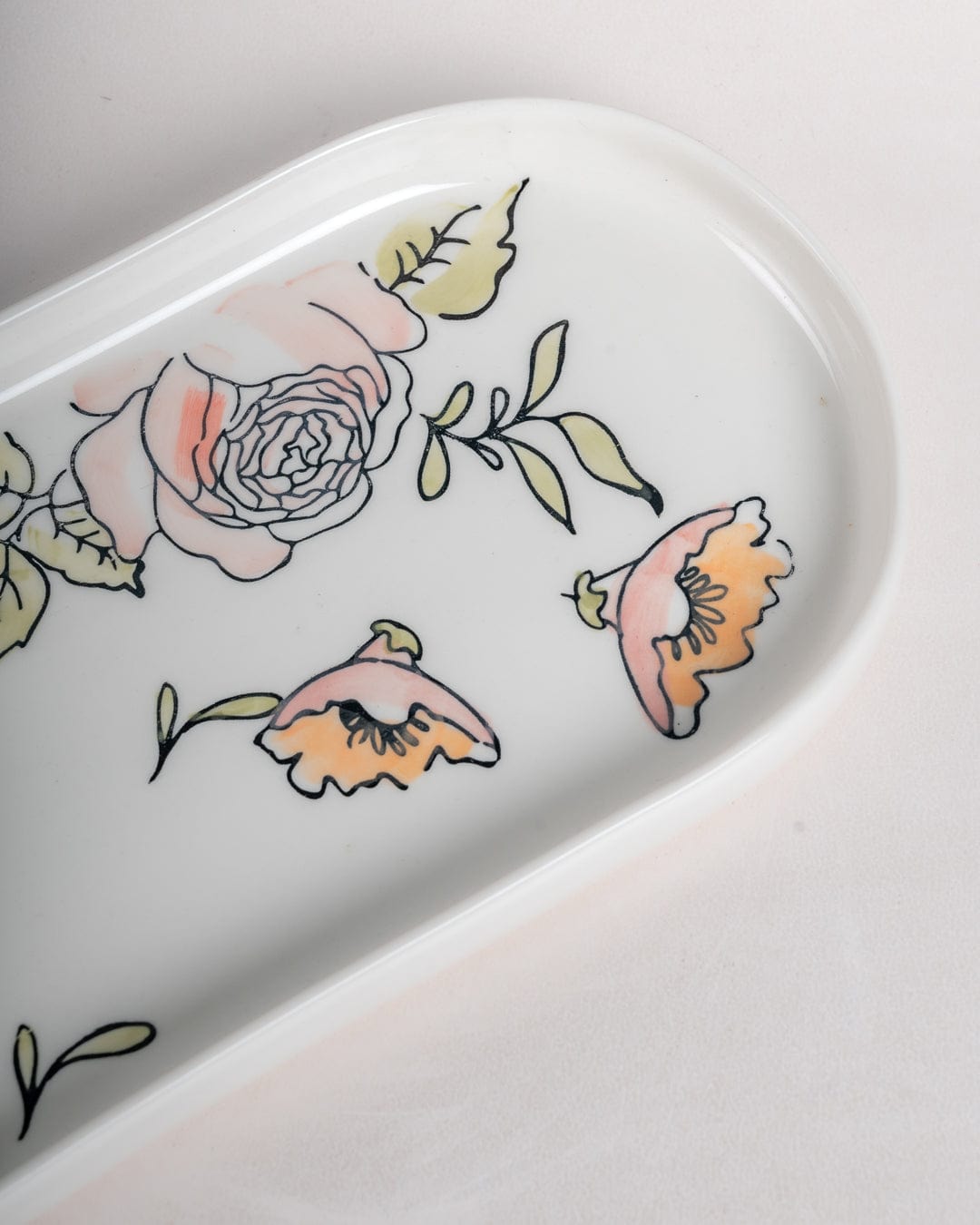 Bliss Handpainted Ceramic Platter