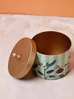 Bloom Room Metal Canister - Mint Green