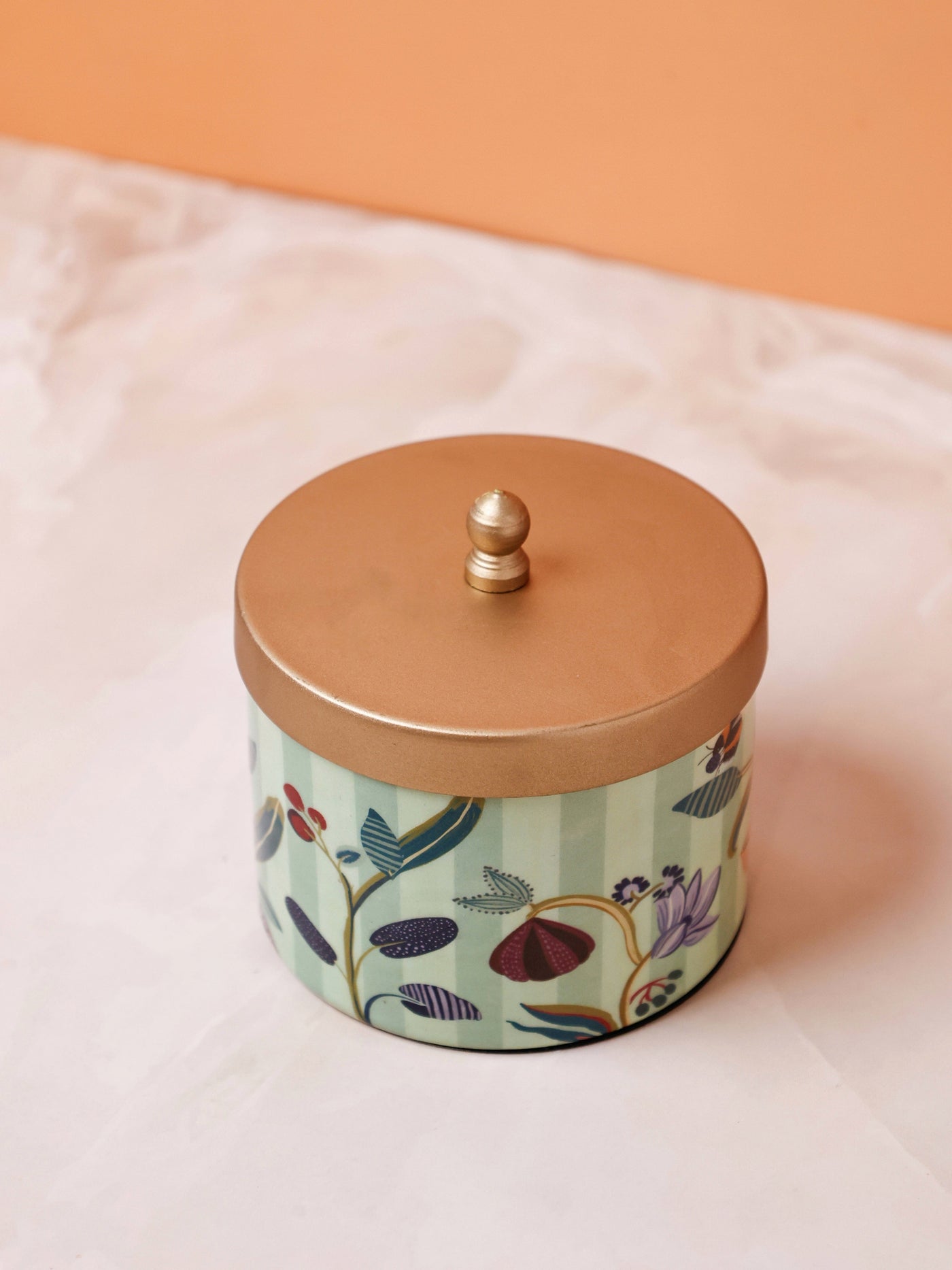 Bloom Room Metal Canister - Mint Green