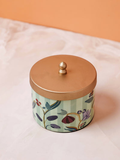 Bloom Room Metal Canister - Mint Green