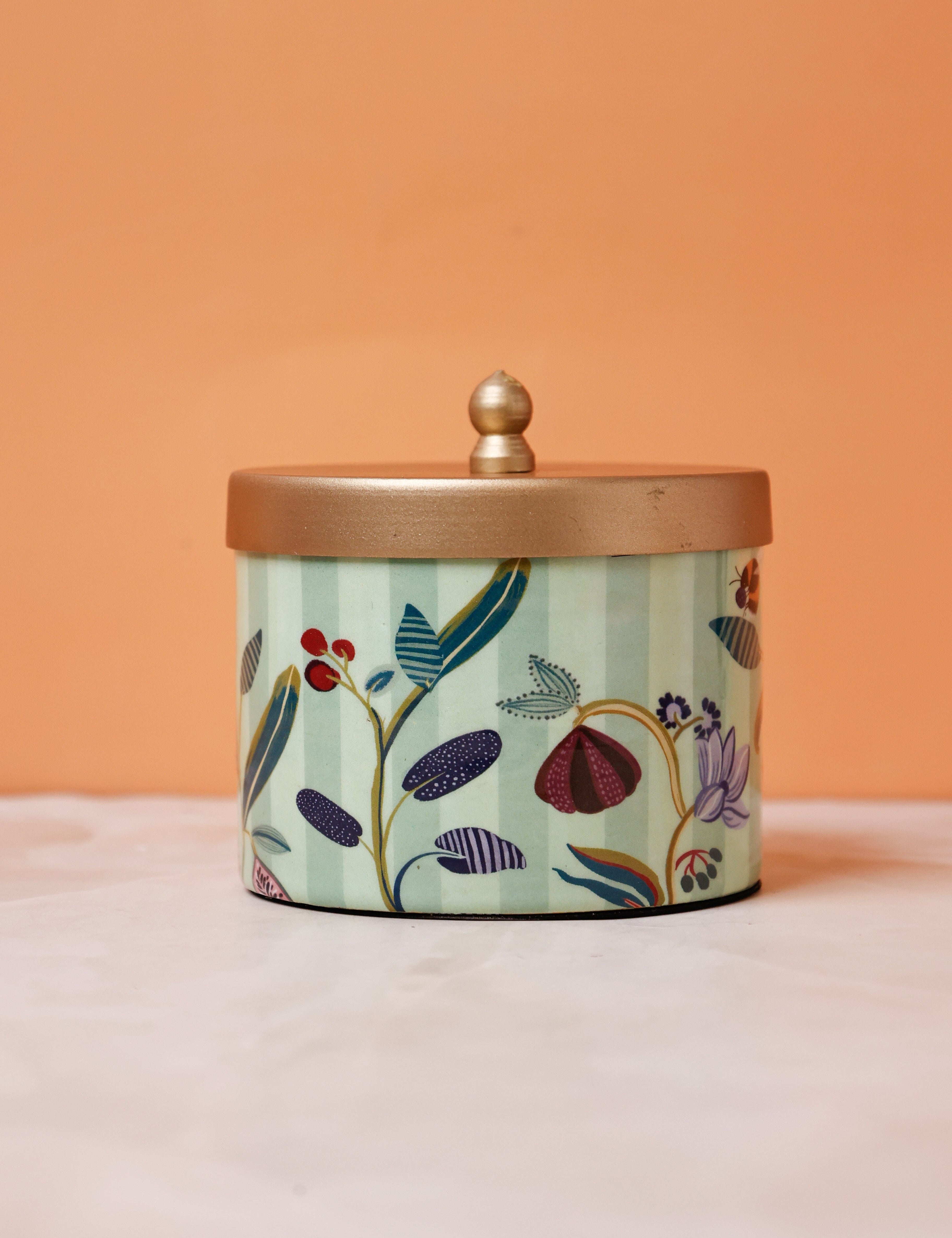 Bloom Room Metal Canister - Mint Green