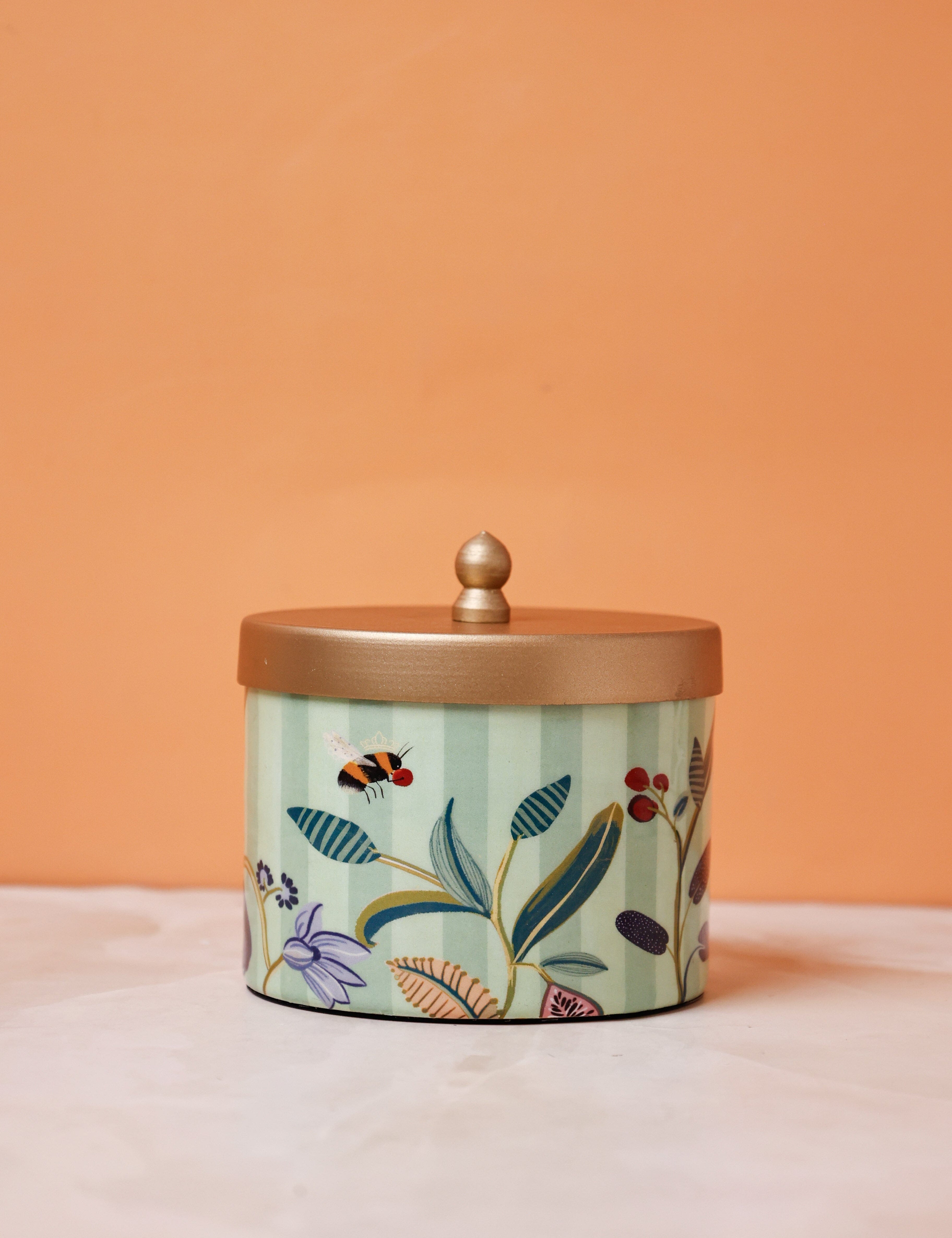 Bloom Room Metal Canister - Mint Green