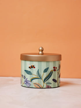 Bloom Room Metal Canister - Mint Green