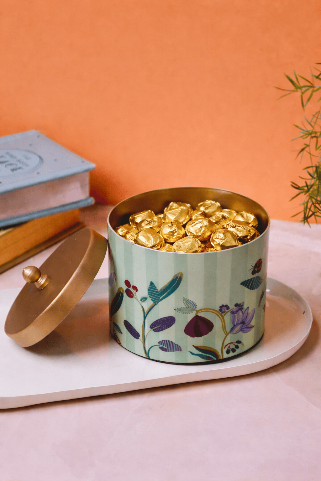 Bloom Room Metal Canister - Mint Green