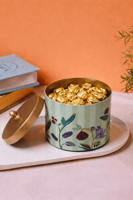 Bloom Room Metal Canister - Mint Green