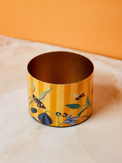 Bloom Room Metal Canister - Yellow