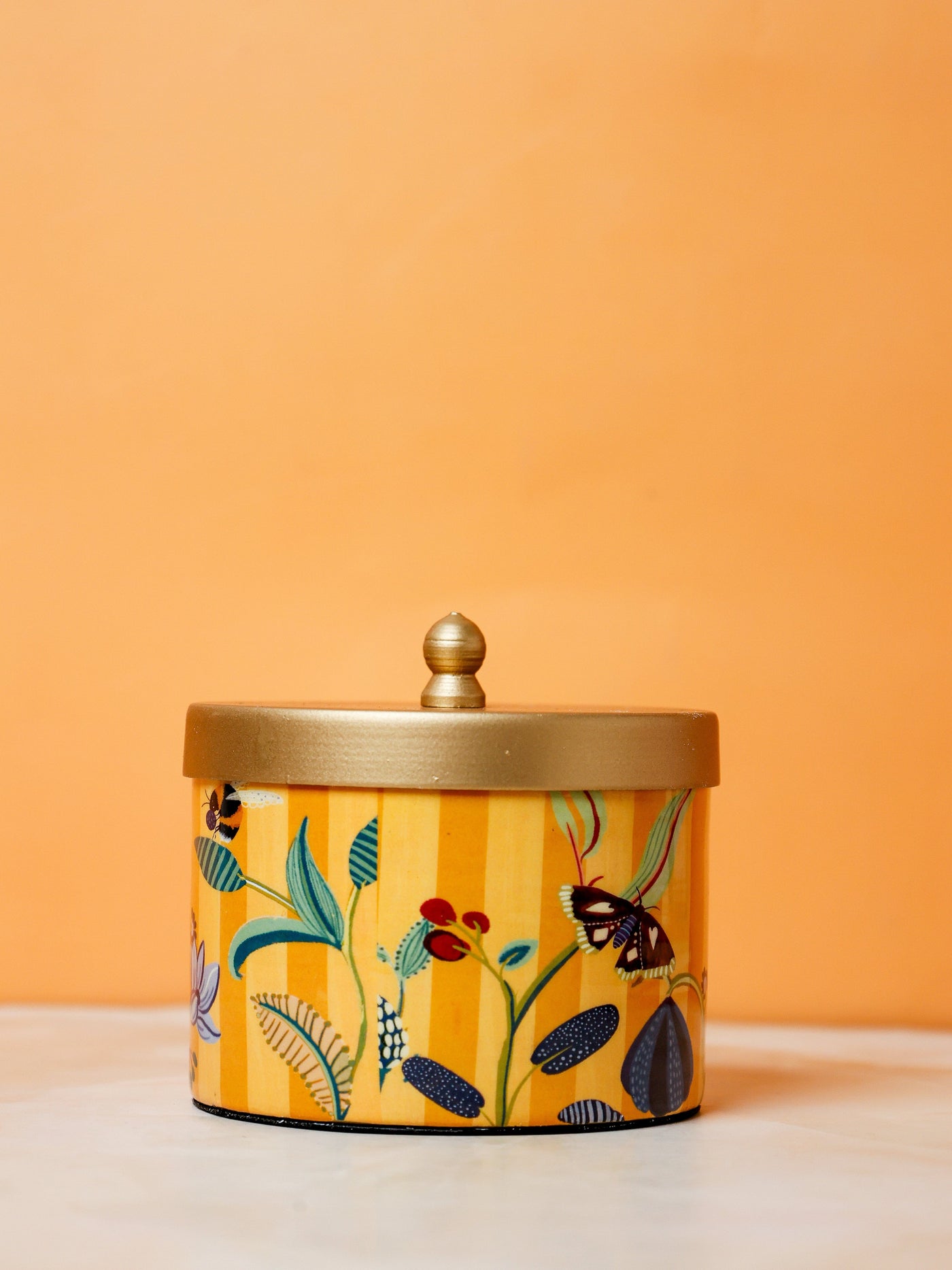 Bloom Room Metal Canister - Yellow