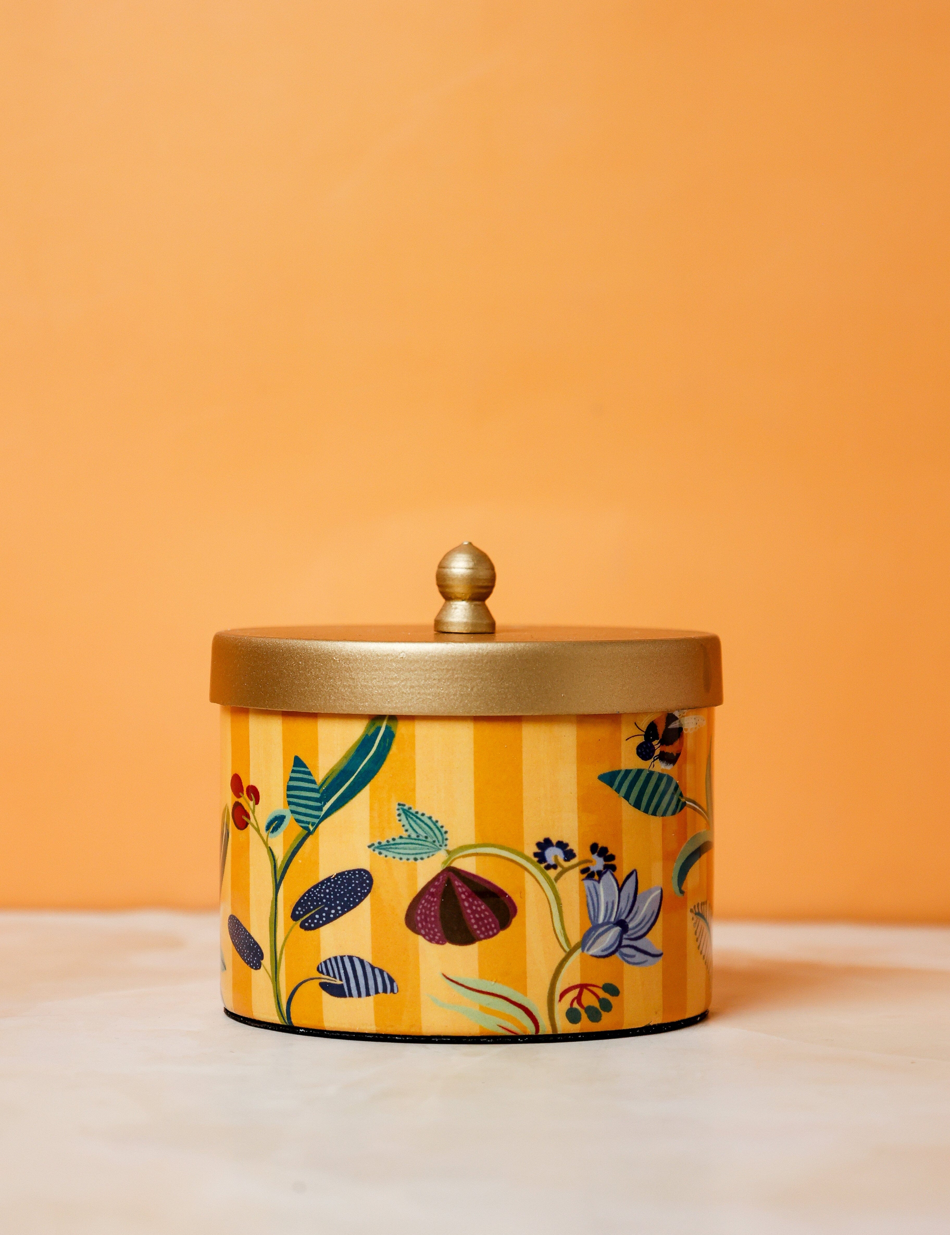 Bloom Room Metal Canister - Yellow