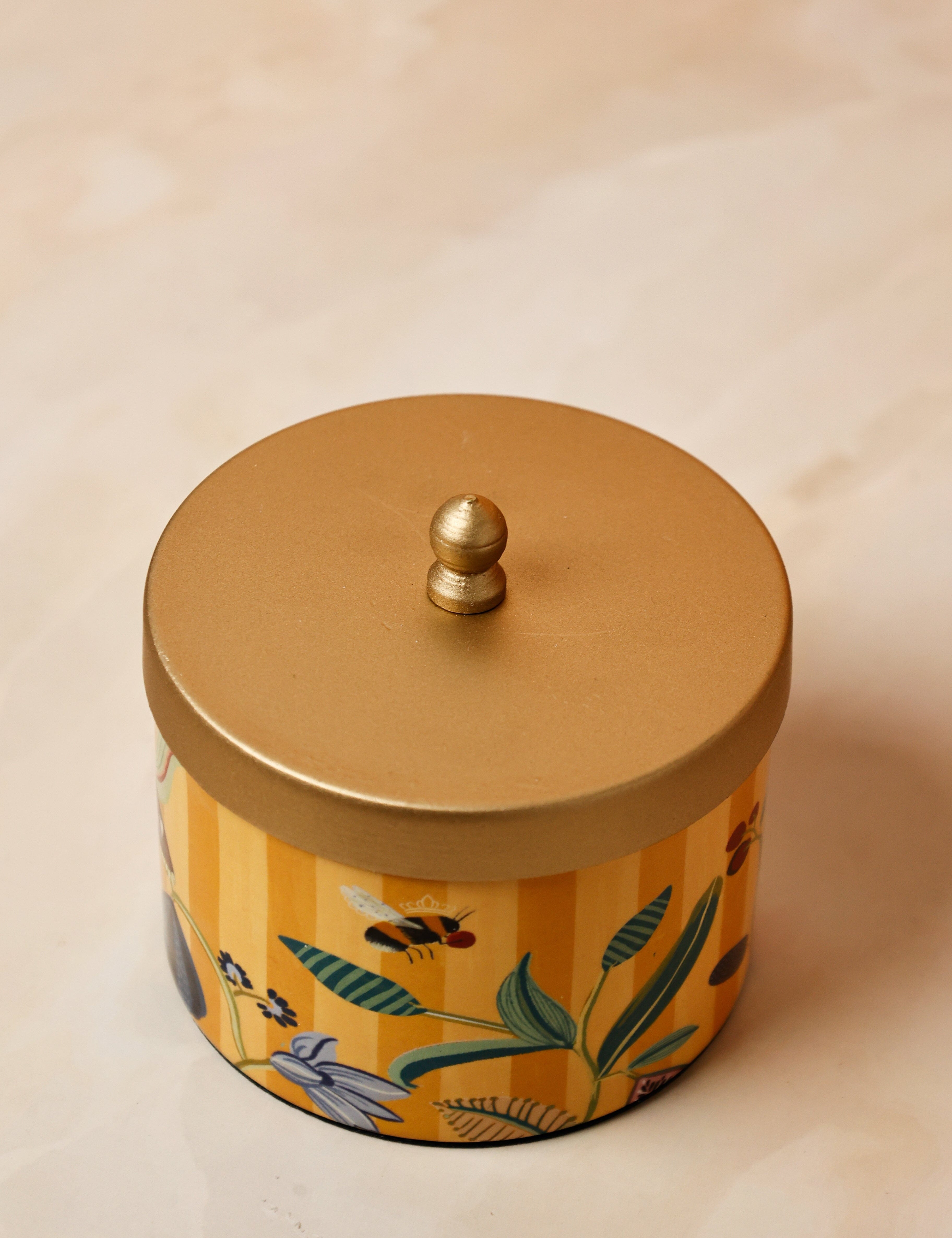 Bloom Room Metal Canister - Yellow