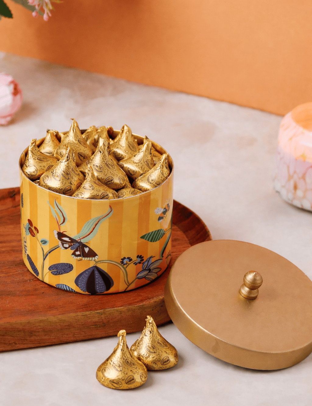 Bloom Room Metal Canister - Yellow