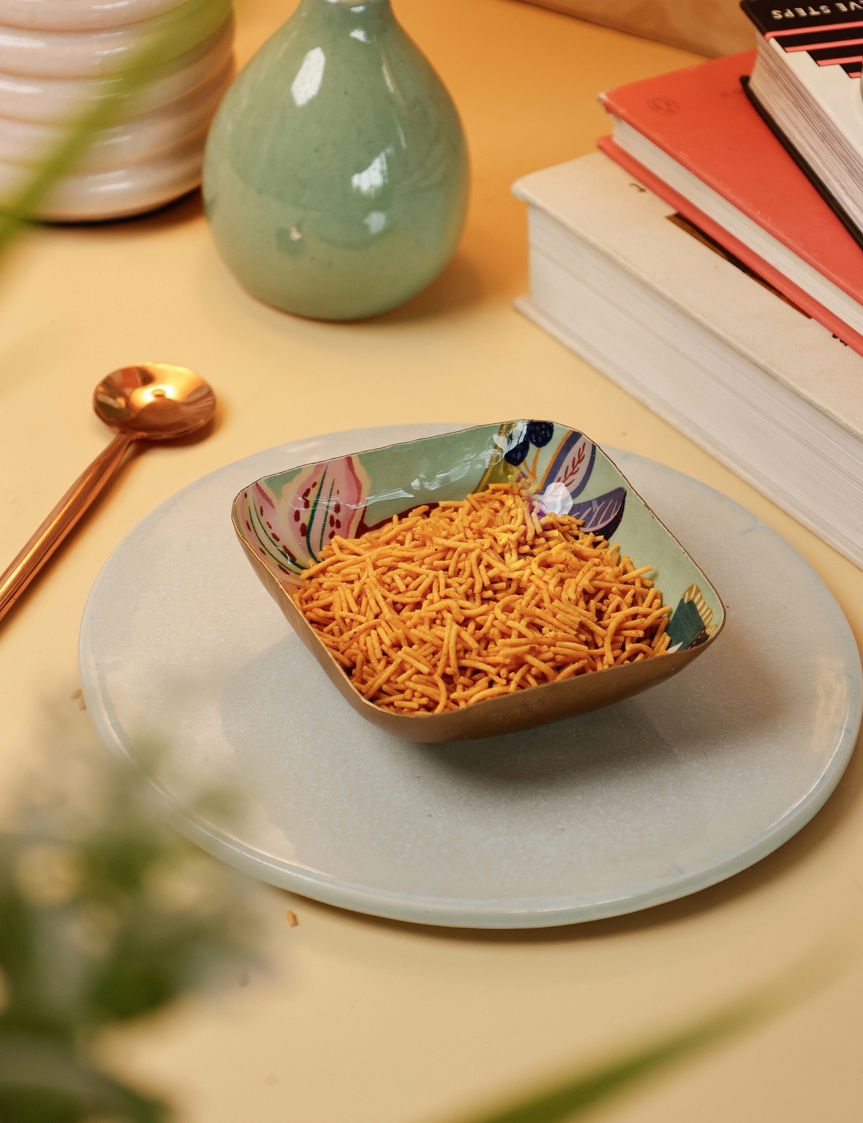 Bloom Room Metal Nut Bowl - Mint Green