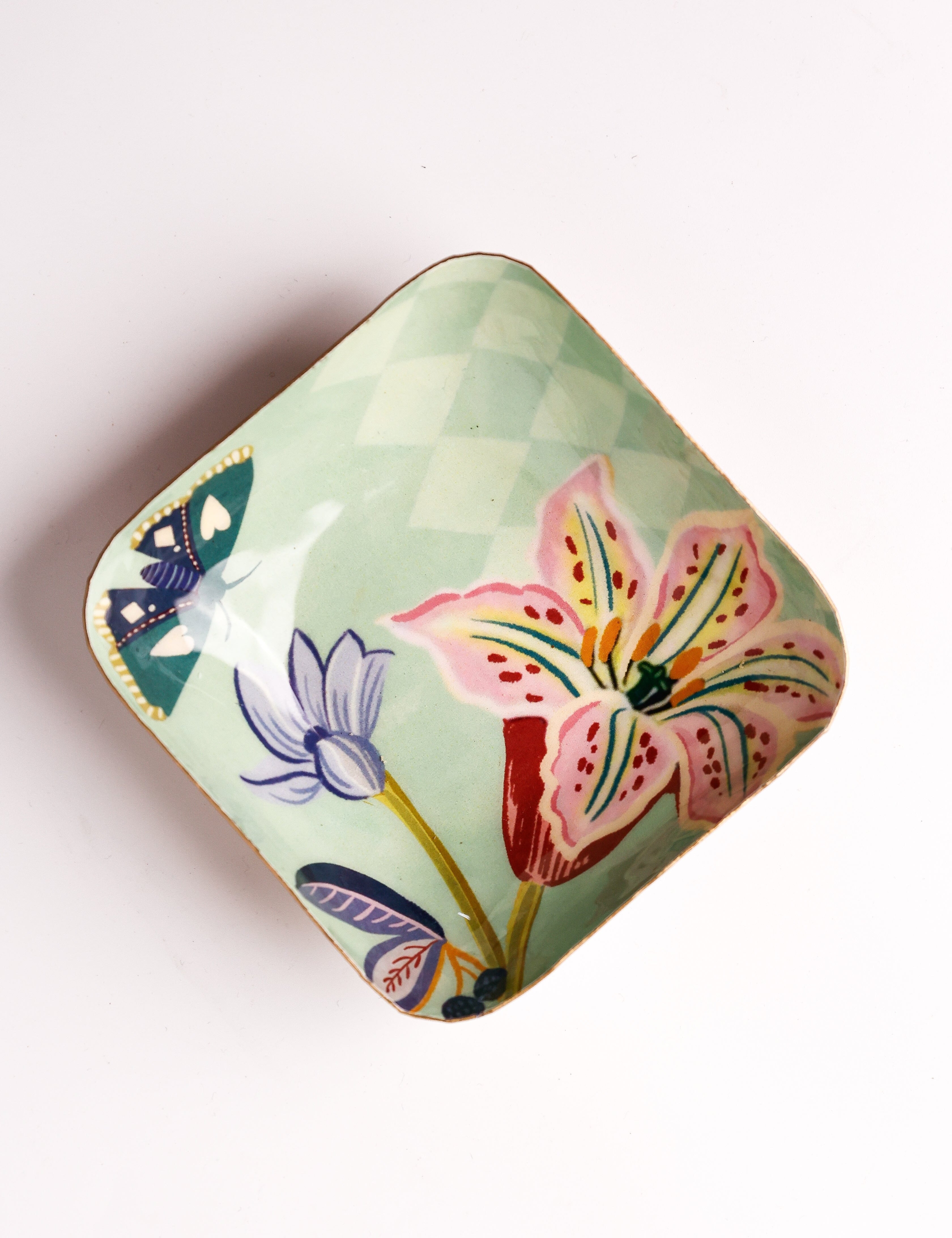 Bloom Room Metal Nut Bowl - Mint Green