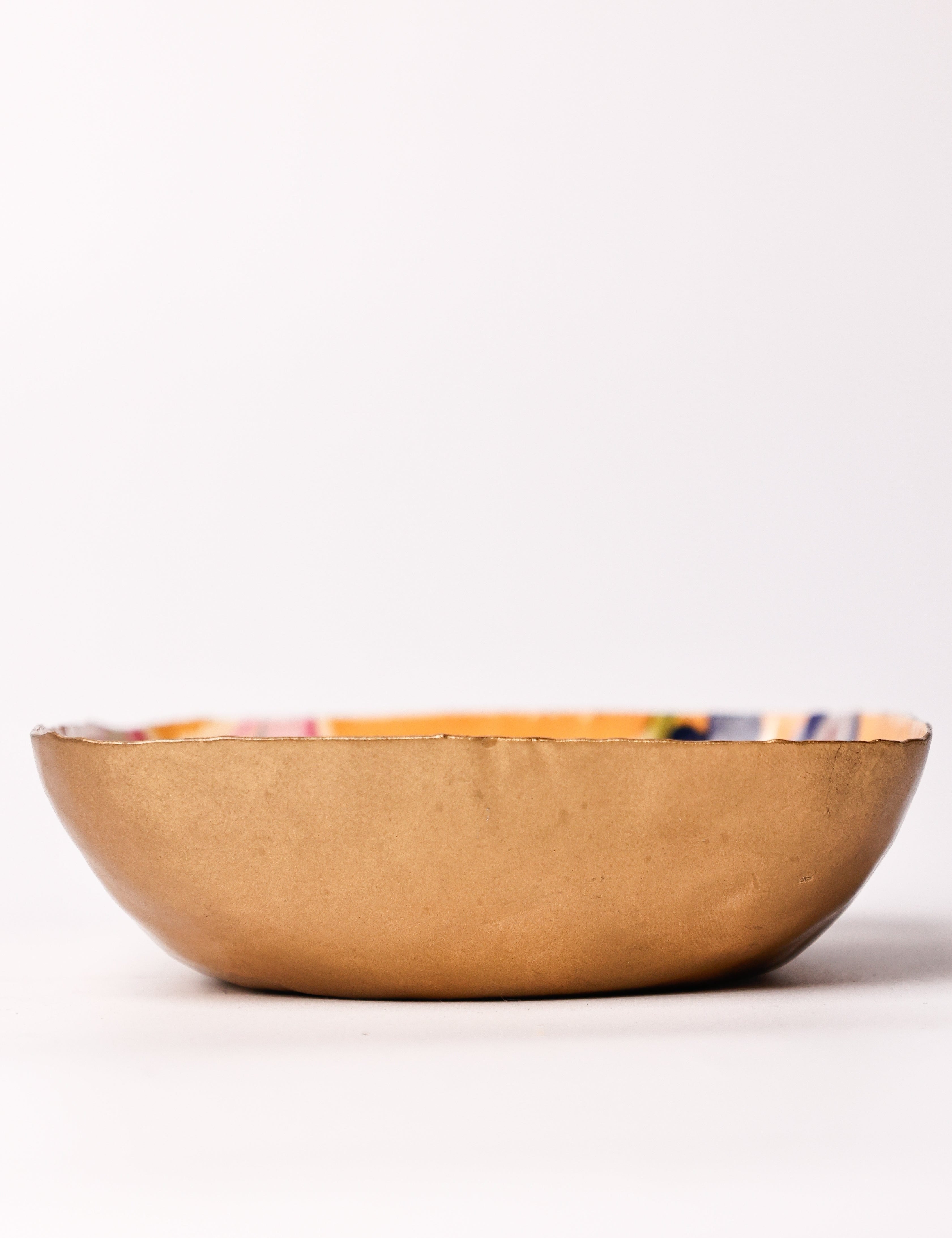 Bloom Room Metal Nut Bowl - Yellow