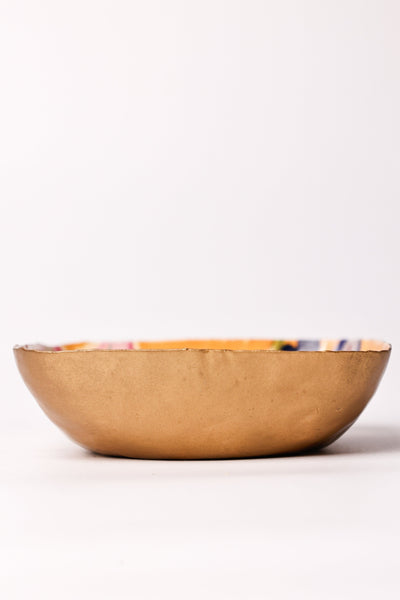 Bloom Room Metal Nut Bowl - Yellow