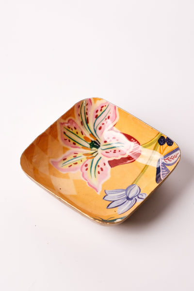 Bloom Room Metal Nut Bowl - Yellow