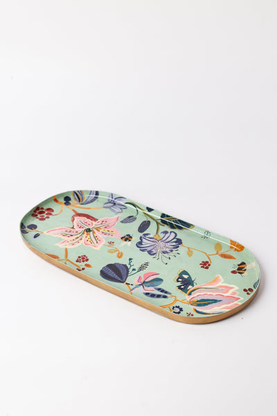 Bloom Room Metal Platter - Mint Green - Large