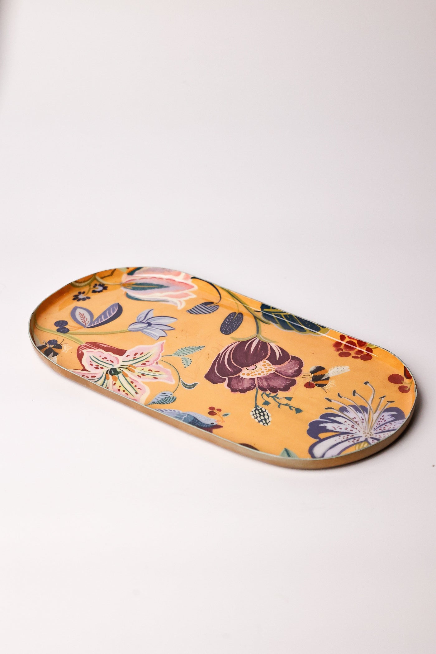 Bloom Room Metal Platter - Yellow - Medium