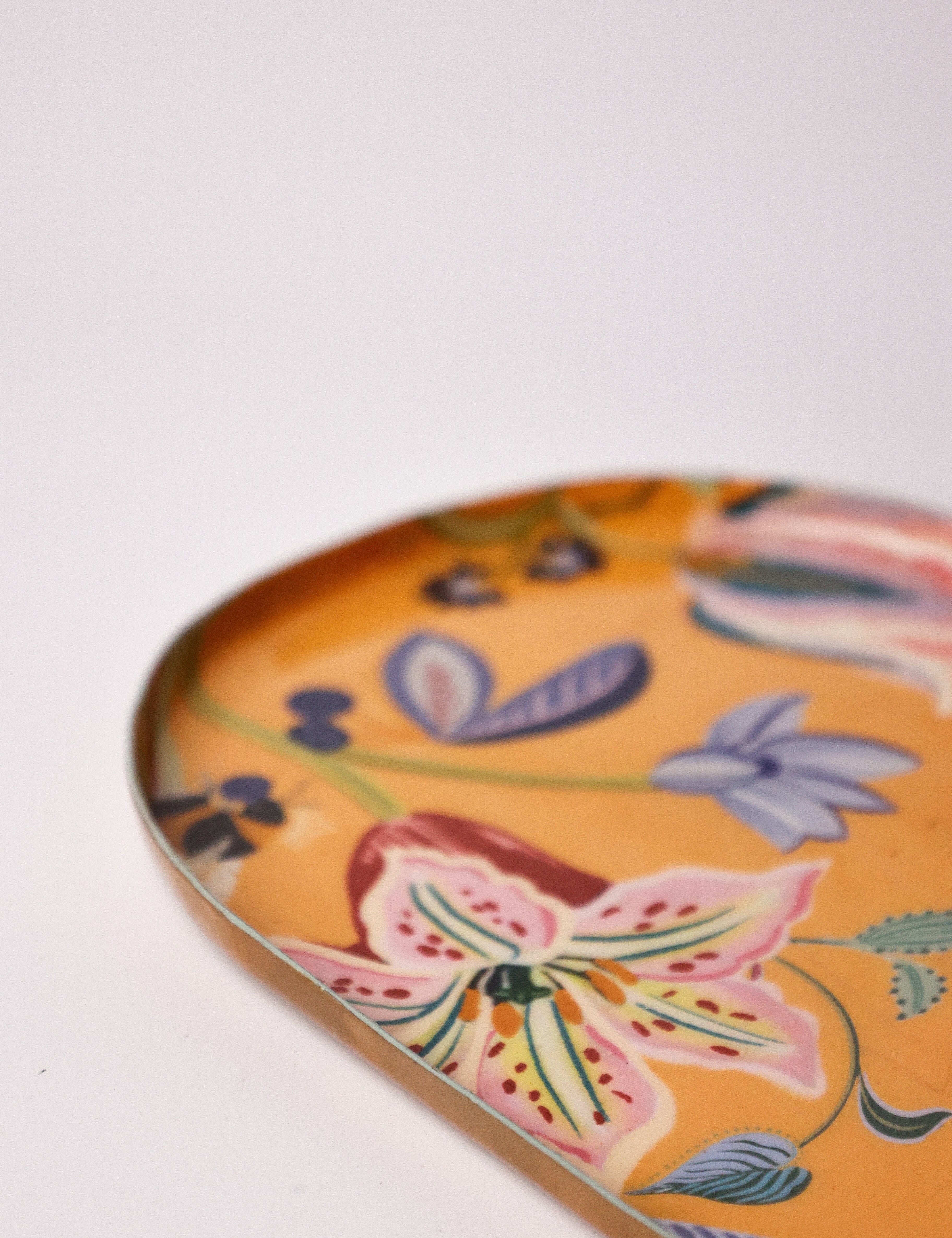 Bloom Room Metal Platter - Yellow - Medium