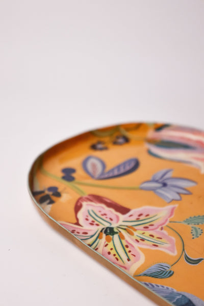 Bloom Room Metal Platter - Yellow - Medium