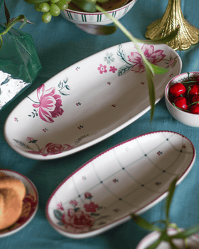 Bloomsberry Ceramic Serving Platter 32 cm