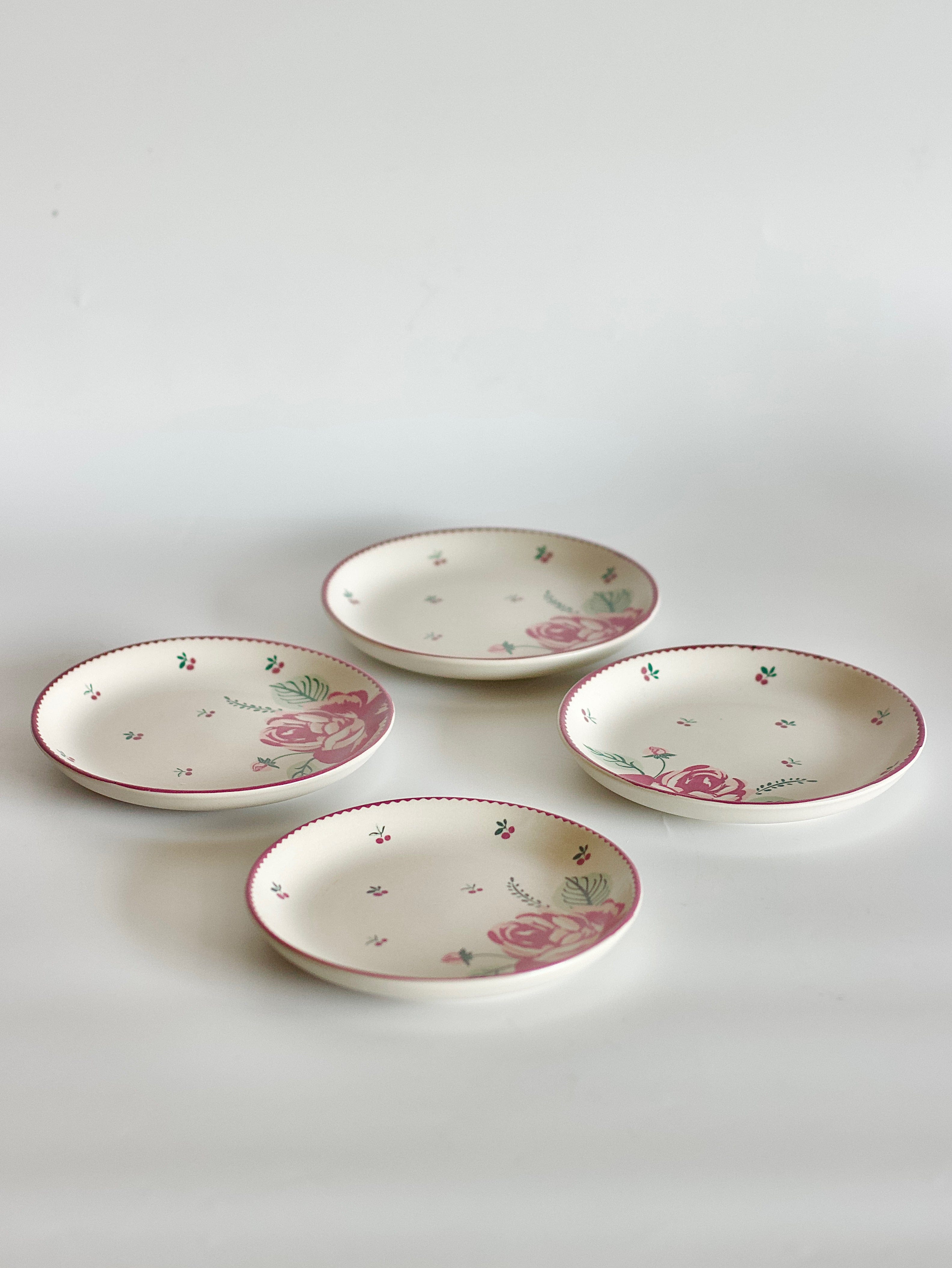 Bloomsberry Ceramic Snacks Plate 12cm - Set of 4 | The Wishing Chair
