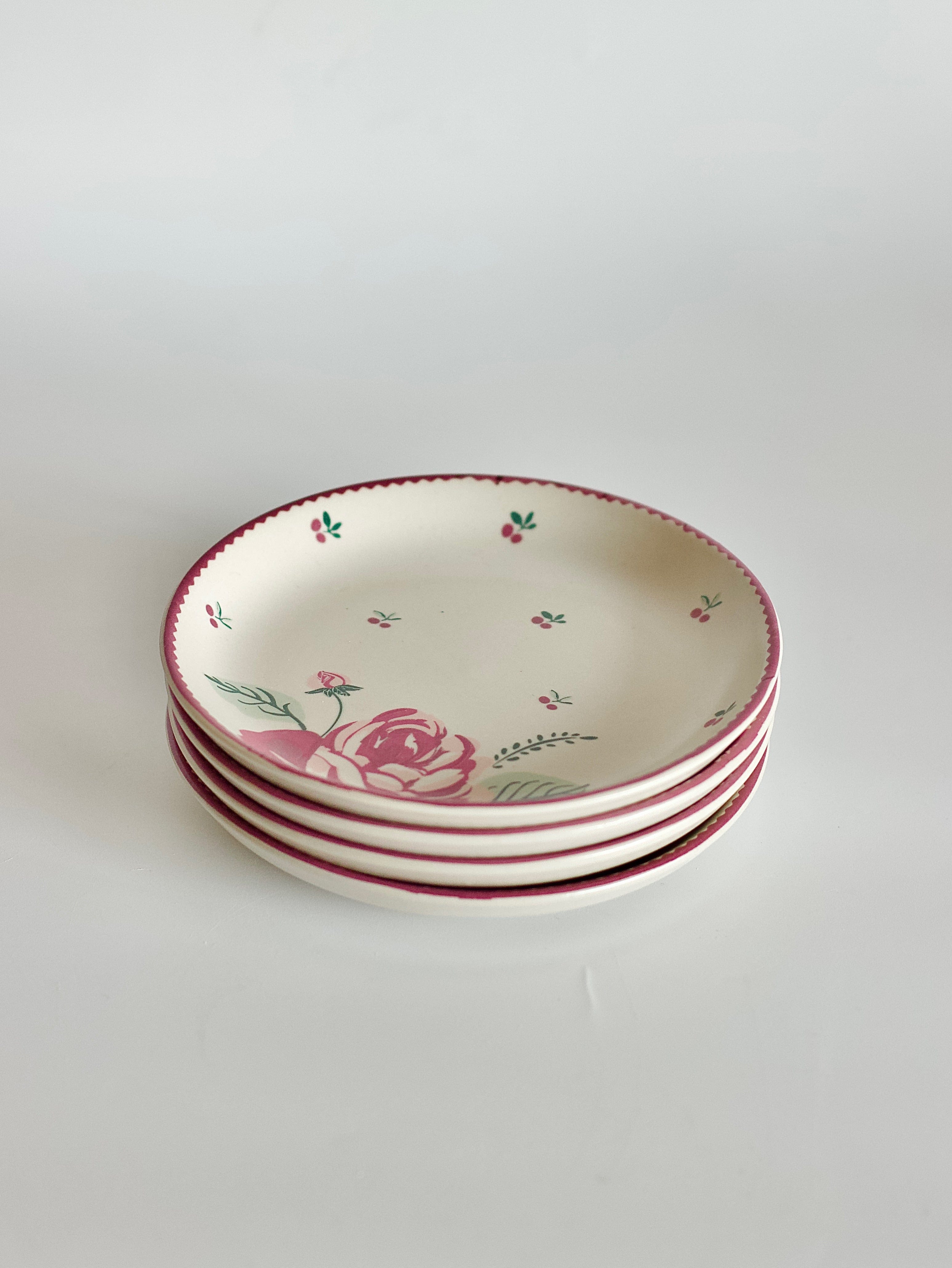 Bloomsberry Ceramic Snacks Plate 12cm - Set of 4 | The Wishing Chair