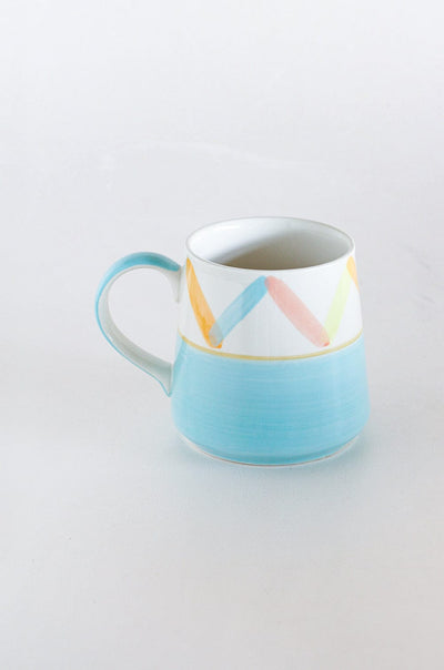 Blue - Aqua Waves Handpainted Ceramic Mug